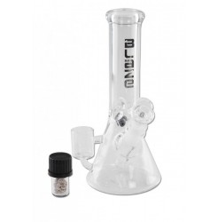 BLAZE GLASS Flask Bong Ice with Lid